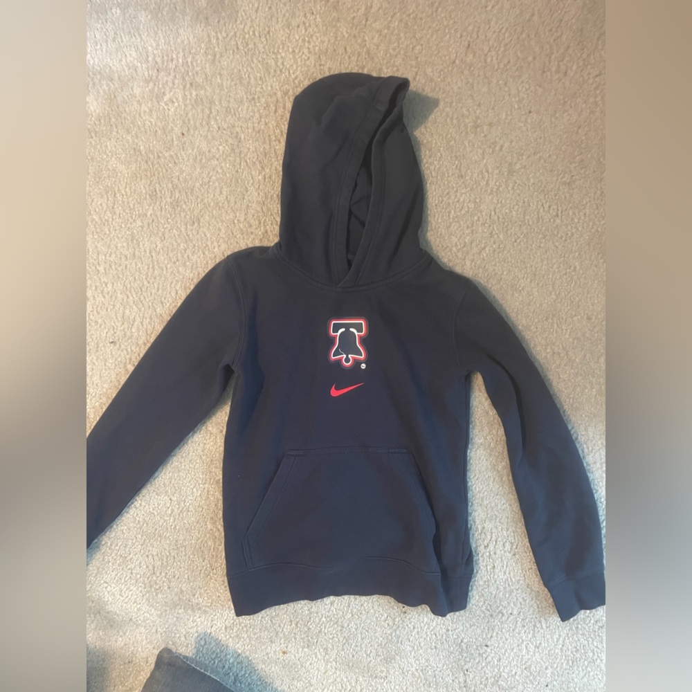 Boys Nike Navy Blue Sports Hoodie